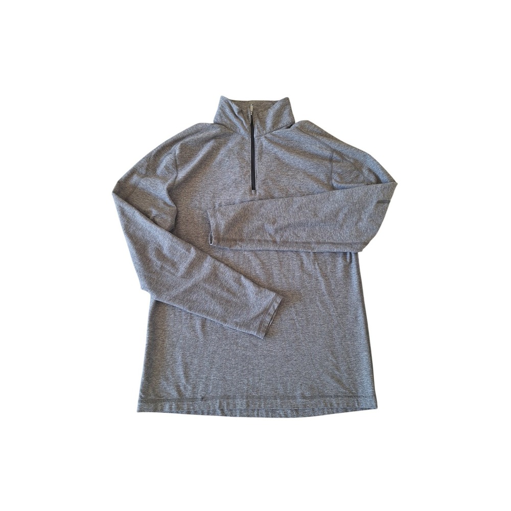 Lululemon Mens Metal Vent Tech 1/2 Zip 2.0 Pullover Heathered Grey Size M